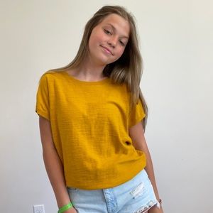 SIMPLE YELLOW TEE FROM LOFT